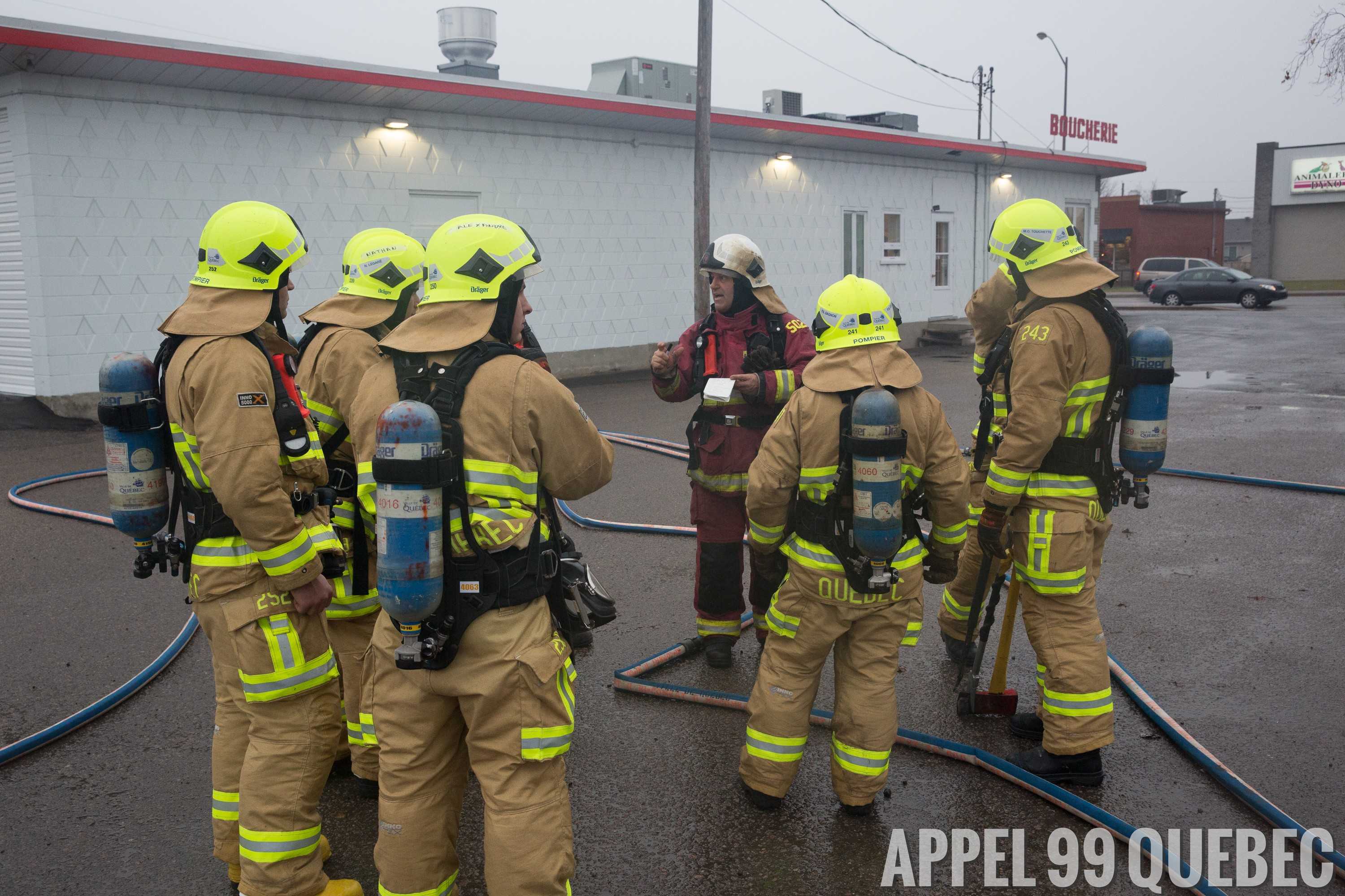 Attaque initiale, ventilation, tuyaux et lances