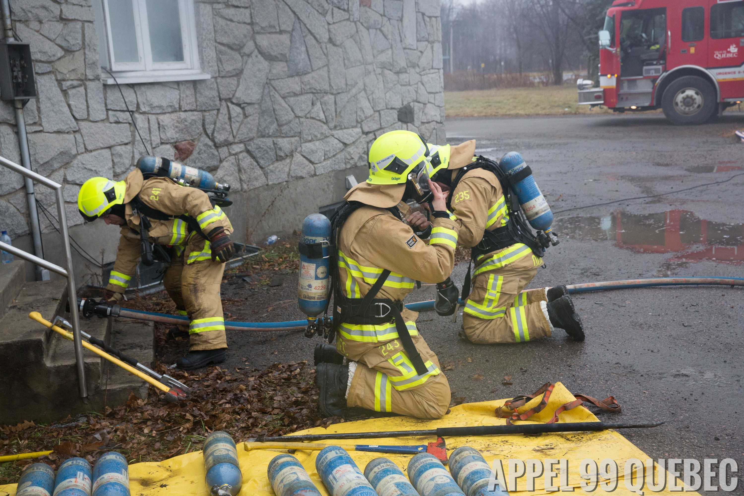 Attaque initiale, ventilation, tuyaux et lances