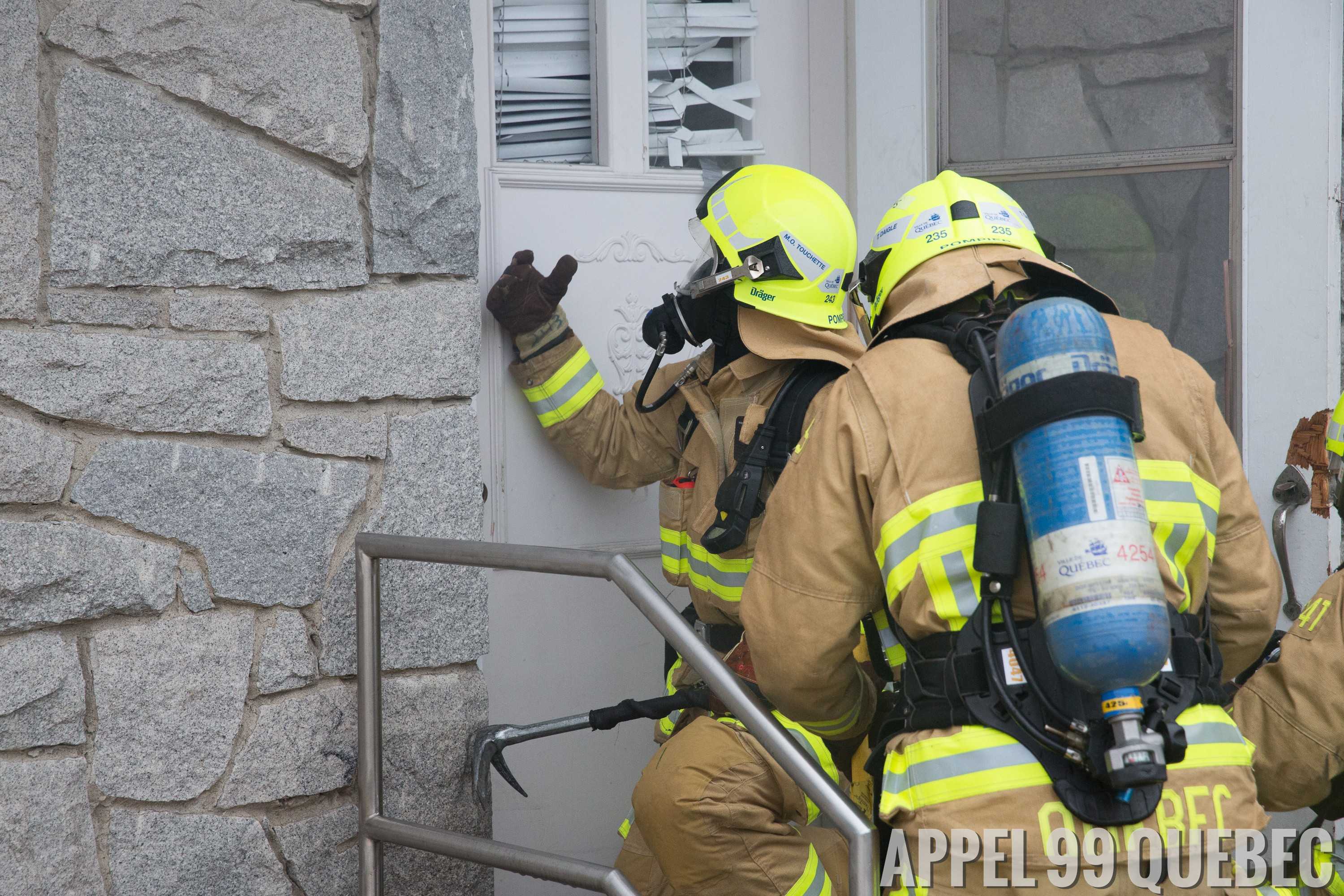 Attaque initiale, ventilation, tuyaux et lances