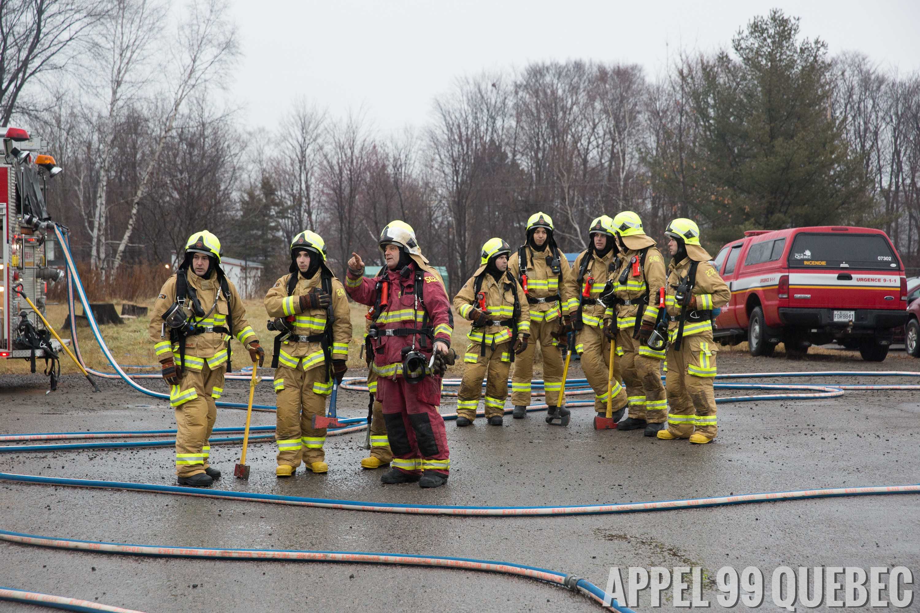 Attaque initiale, ventilation, tuyaux et lances
