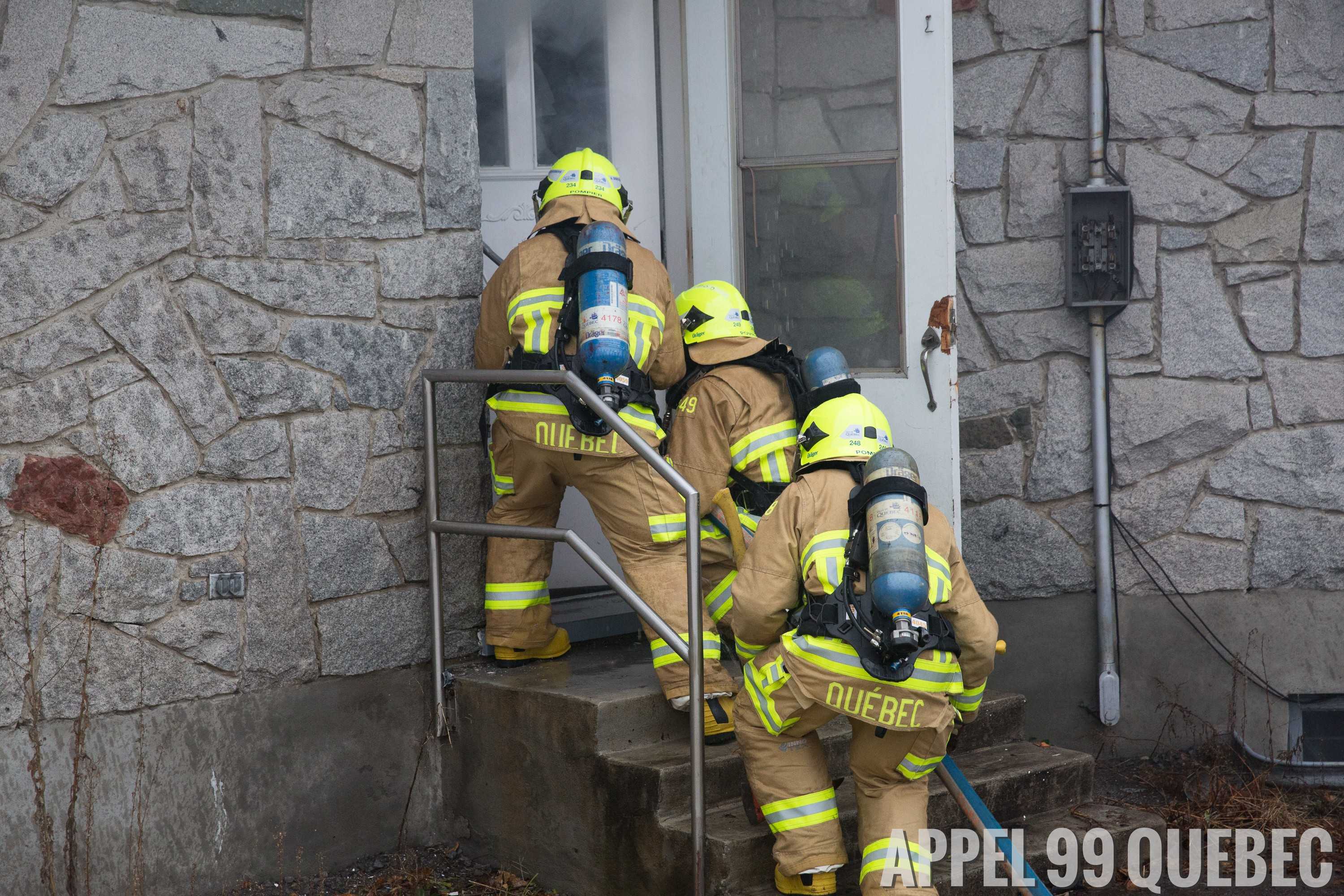 Attaque initiale, ventilation, tuyaux et lances